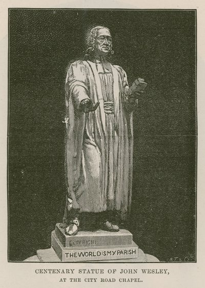 Centenary Statue of John Wesley by English School