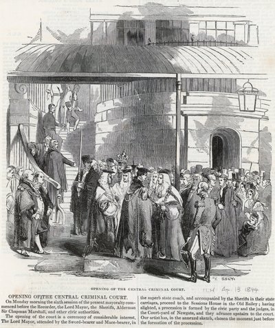 Central Criminal Court, Second Post-Fire Sessions House by English School
