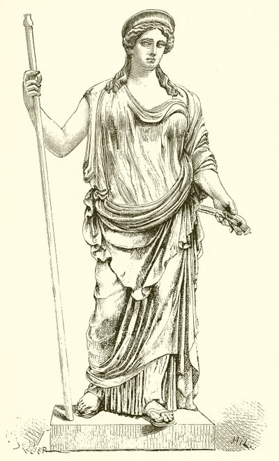 Ceres Found at Ostia in 1856 (Museum of the Vatican) by English School