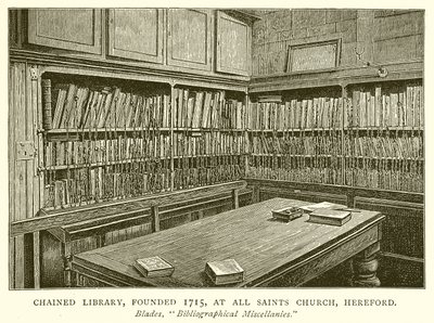 Chained Library, Founded 1715, at All Saints Church, Hereford by English School