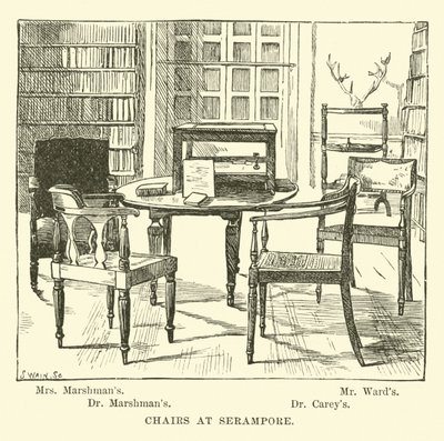 Chairs at Serampore by English School