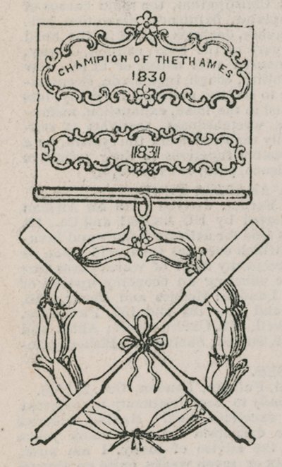 Champion of the Thames Insignia by English School