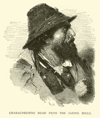 Characteristic head from the Sabine Hills by English School