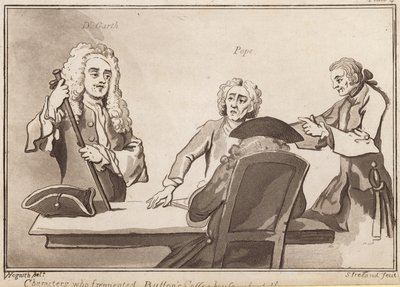 Characters who frequented Buttons Coffee House about the year 1720: Dr Garth, Pope by English School