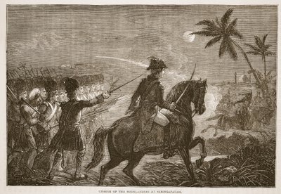 Charge of the Highlanders at Seringapatam, Illustration from Cassell