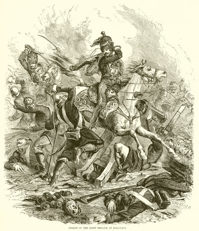 Charge of the Light Brigade at Balaclava by English School