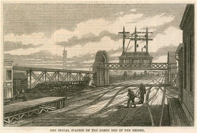 Charing Cross Station, London: The Signal Station on the north end of the bridge by English School