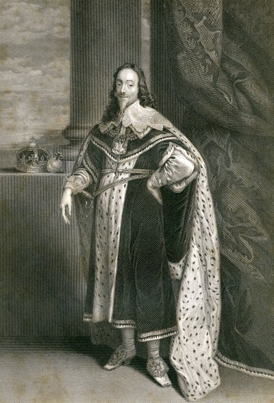 Charles I, engraved by F. Holl after Van Dyck by English School