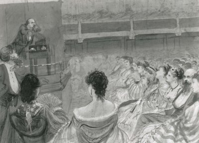 Charles Dickens Giving a Reading at St. James