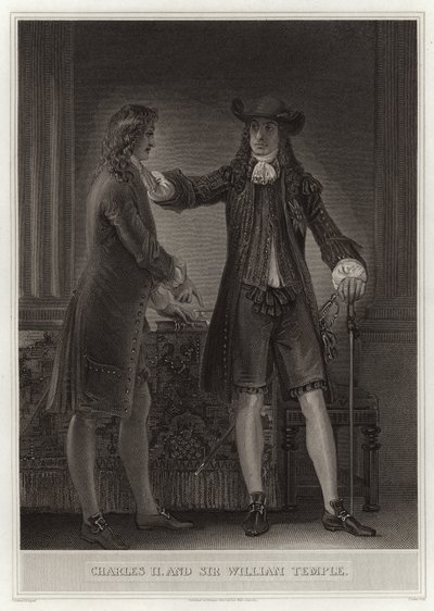 Charles II and Sir William Temple by English School