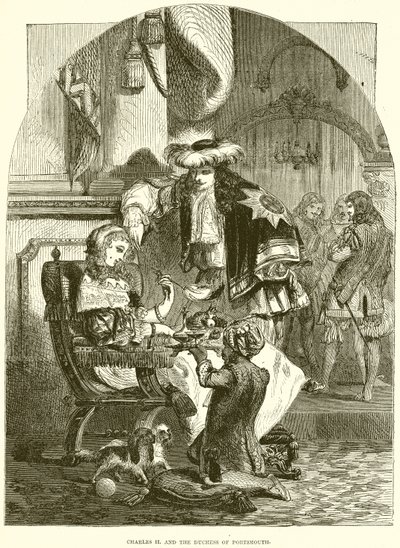 Charles II and the Duchess of Portsmouth by English School
