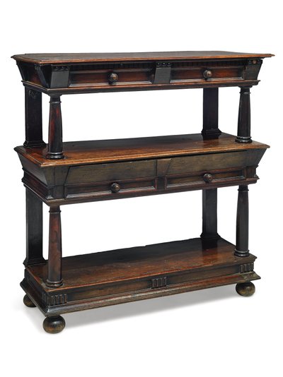 Charles II Court Cupboard, Late 17th Century by English School