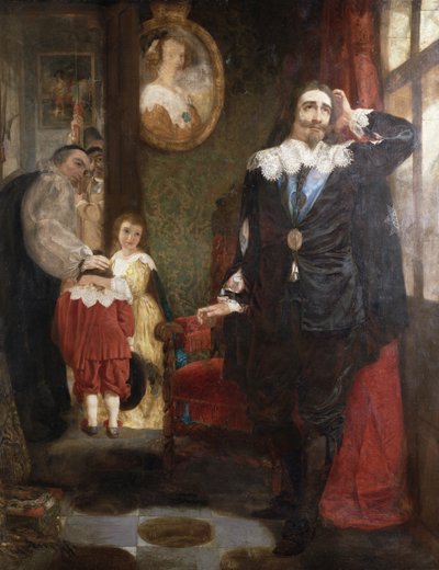Charles I Bidding Goodbye to His Children by English School