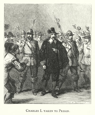Charles I Taken to Prison by English School