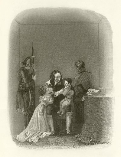 Charles I Taking Leave of His Children by English School