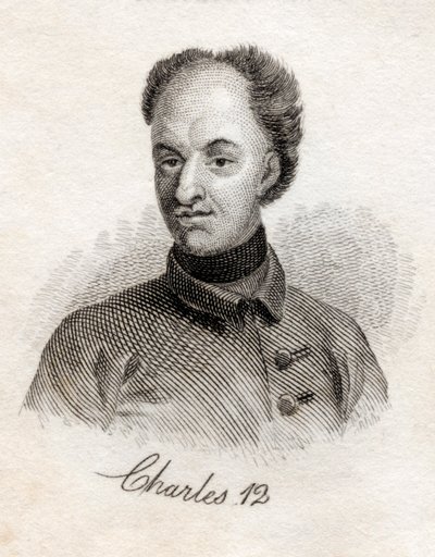 Charles XII, King of Sweden, from Crabbs Historical Dictionary, published 1825 by English School
