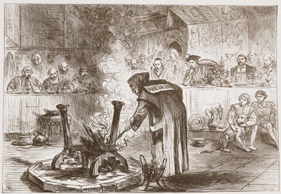 Charles sees the Play of the Masks by English School