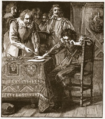 Charles Signing the Commission of Assent to Strafford