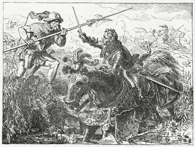 Charles the Bold, Duke of Burgundy, at the Battle of Nancy, 5th January, 1477, 1882 by English School