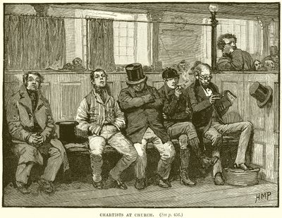 Chartists at Church by English School