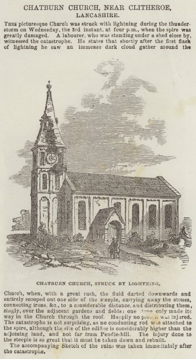 Chatburn Church, near Clitheroe, Lancashire by English School