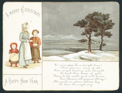 Children waiting in the snow by English School