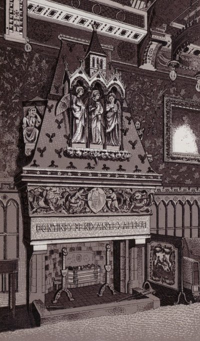 Chimney Piece, Cardiff Castle by English School