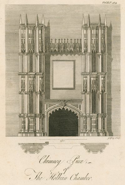 Chimney in the China Room, Strawberry Hill, Twickenham, London by English School