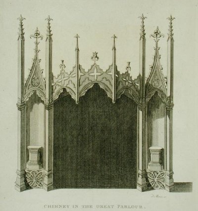 Chimney in the great parlour of Strawberry Hill, from 