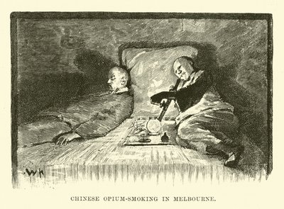Chinese Opium-smoking in Melbourne by English School