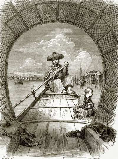 Chinese boat by English School