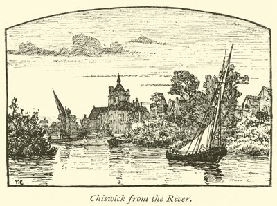 Chiswick from the River by English School