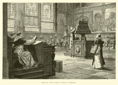Choir of Santa Maria Novella, Florence by English School