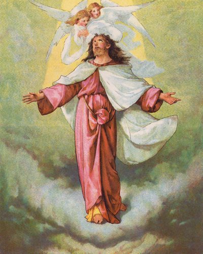 Christ Ascending into Heaven by English School