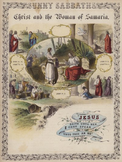 Christ and the Woman of Samaria by English School