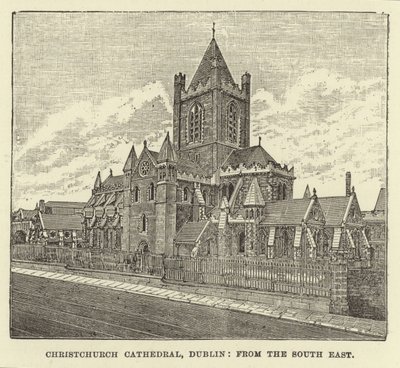 Christchurch Cathedral, Dublin, from the South East by English School