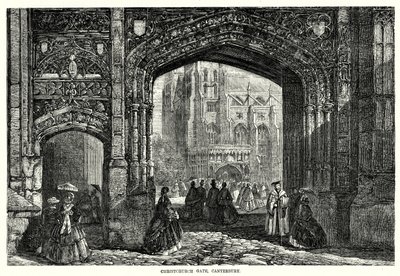Christchurch Gate, Canterbury by English School