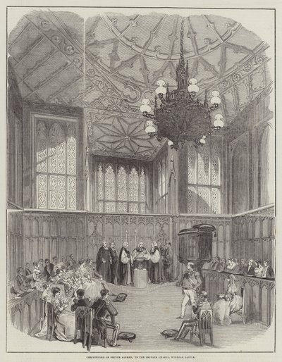 Christening of Prince Alfred, in the Private Chapel, Windsor Castle by English School
