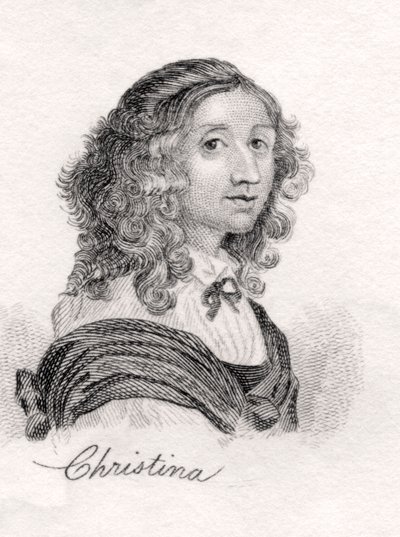 Christina of Sweden, from Crabbs Historical Dictionary, published 1825 by English School