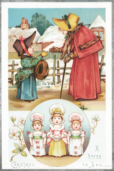 Christmas Greetings and Girls Singing by English School