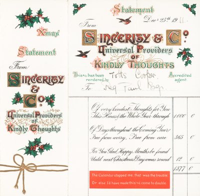 Christmas Statement (Kind Thoughts) by English School