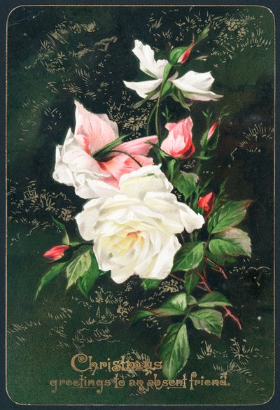 Christmas greetings to an absent friend - Christmas card by English School