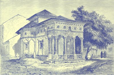 Church at Bucharest, Illustration from Illustrated Travels, Edited by H. W. Bates, Published c.1880 by English School