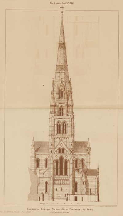 Church in Gordon Square, Holborn by English School