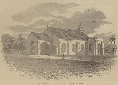 Church lately built at Vizianagram, Madras by English School