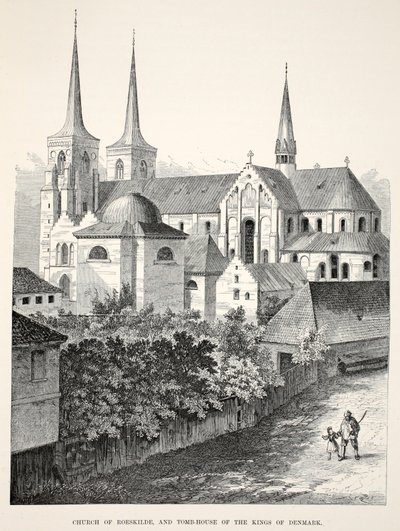 Church of Roeskilde and Tomb-House of the Kings of Denmark, from A Memorial of the Marriage of Edward VII and Alexandra of Denmark by English School