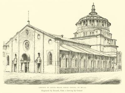 Church of Santa Maria delle Grazie, at Milan by English School
