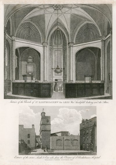 Church of St Bartholomew the Less, West Smithfield by English School