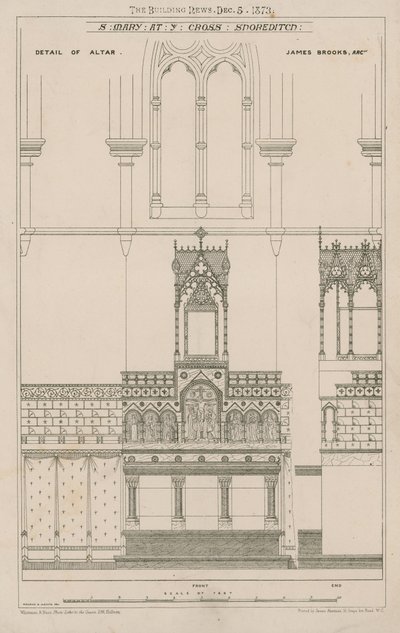 Church of St Mary at the Cross, Shoreditch by English School