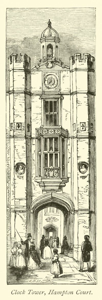 Clock Tower, Hampton Court by English School